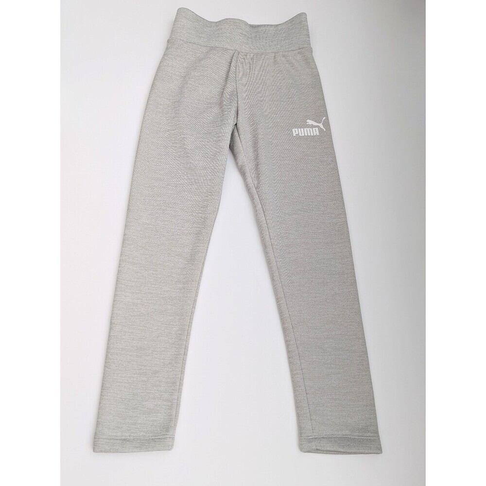 Puma Girls' (7/8-Medium) Beige Sweatpants/Joggers/Leggings w/Fleece Lining